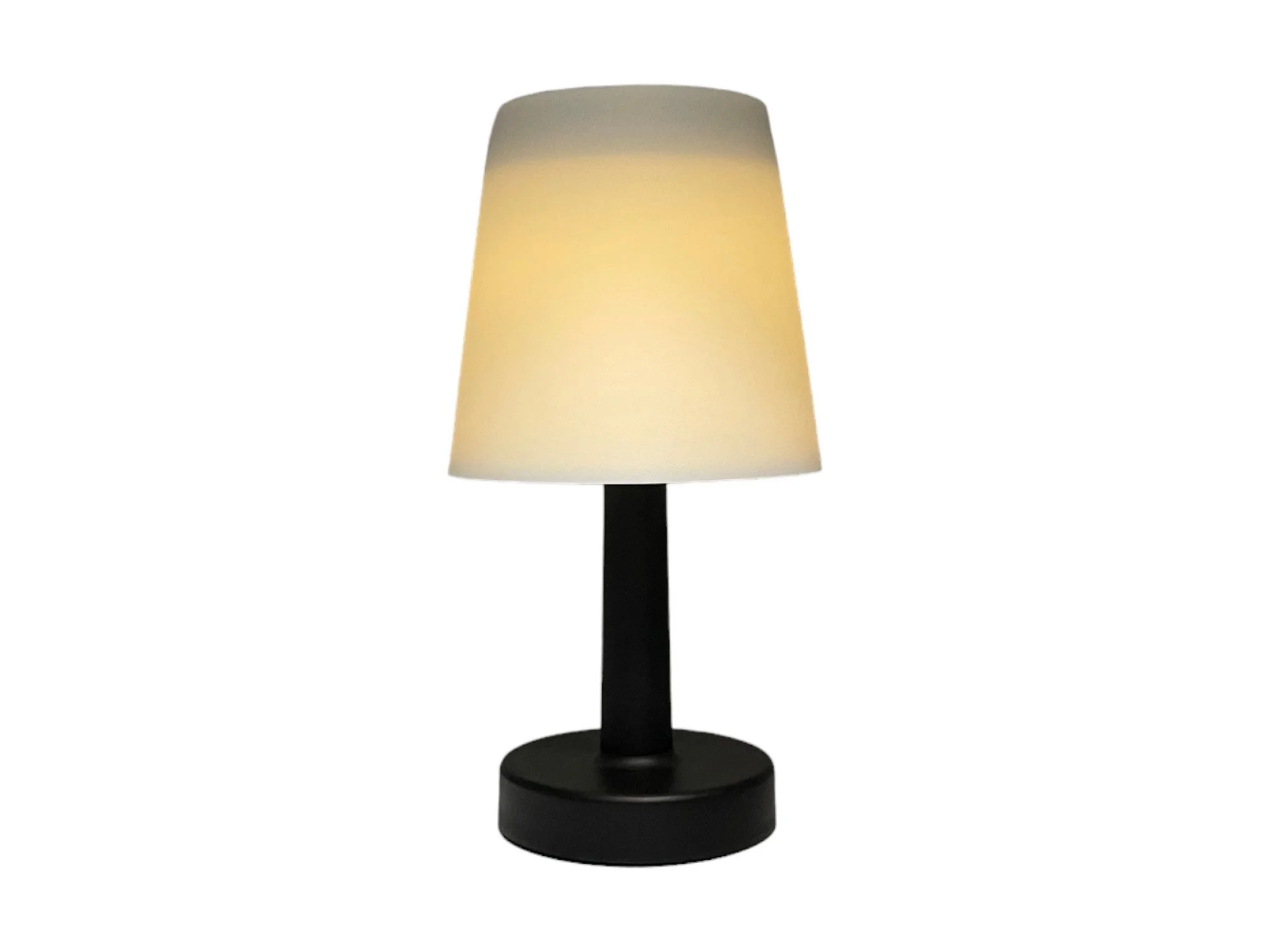 LED-Solar-Tischleuchte – warmweiß, Ø 11 cm, 23 cm Höhe, IP44
